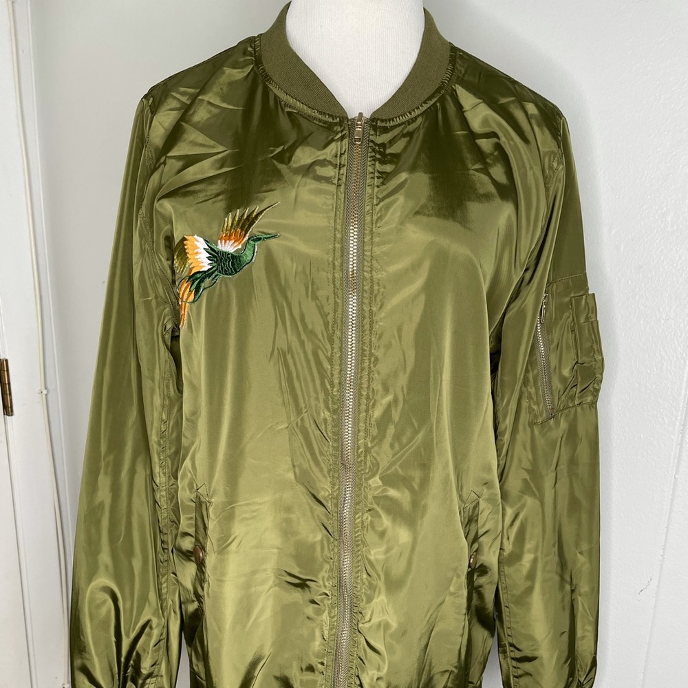 Long jacket with patches